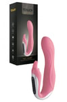 Vibromasseur lapin double faute vibrante en silicone vaginal stimule le clitoris