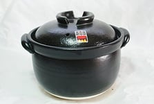 [Fluffy rice pot] 3 go (540 ml) cooked double lid Yokkaichi Banko ware NEW