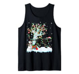 Xmas Tree Decoration Lighting Panther Christmas Tank Top