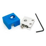 Micro Swiss Heater Block Upgrade with Silicone Sock for CR10 / Ender 2 / Ender 3 / MK7, MK8, MK9