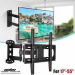 Ultra Strong 32" - 55" TV Wall Bracket Long Extention Tilt & Swivel Cantilever