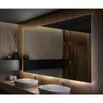 Miroir led Lumineux 120x90 cm de Salle de Bain Mural AmbientLine avec éclairage Blanc Froid 7000K L58 Artforma Transparent