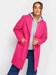 Yours Midi City Coat Pink, Pink, Size 18, Women