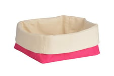 Premier Housewares Bread Basket, 14 x 21 x 18 cm - Hot Pink/Cream