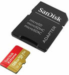 SANDISK Carte mémoire Extreme Micro sdhc 128Gb + adaptateur Carte Micro SD