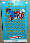 NINTENDO WII U OFFICIAL GAMEPAD PROTECTIVE HARD SCREEN COVER BRAND NEW Mario Blu