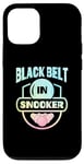 Coque pour iPhone 12/12 Pro Queue de billard avec ceinture noire