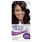 Clairol Nice'n Easy No Ammonia Hair Dye, 84 Darkest Brown