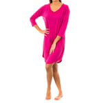 Tommy Hilfiger Womens Long-sleeved nightgown with boat neck 1487903526 woman - Pink - Size X-Small