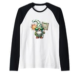 Happy St Paddys Day Gnomes With St Patricks Day Shamrock Raglan Baseball Tee