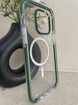 Tech21 Evo Crystal Clear Green Case Apple iPhone 14 Pro MAX MagSafe Compatible