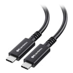 Cable Usb 4 Type C (Câble Usb4) Actif 40Gbps 3M Avec Vidéo 8K Et Charge 100W, Compatible Thunderbolt 4/3, Usb C Pour Casque Vr, Stations D'Accueil, Macbook, Dell Xps, Surface Pro, Etc.