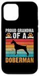 Coque pour iPhone 12/12 Pro Fière grand-mère d'une grand-mère Doberman