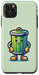 iPhone 11 Pro Max Garbage Trash Can Cartoon Character Design Case