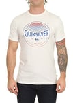 Quiksilver Homme Colors In Stereo T shirt, Snow White, XL EU