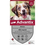 ADVANTIX Chien Solution Antiparasitaire Race Moyenne 10 à 25kg 4 pipettes