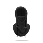 Sherpa Huva Skidmask Vinter Balaclava Kallt Väder Vindtät Justerbar Varm Huva Över Hatt Keps Halsduk 54*33cm black