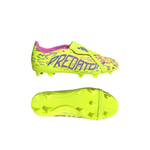 adidas Predator League Fold-over Tongue Fg Mystic Victory - Lucid Lemon/lucid Pink/blue Fusion Barn - Gräs (Fg), storlek 36