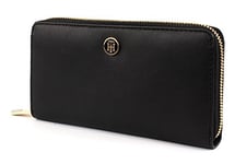 Tommy Hilfiger TH Smooth Large AW0AW02223 Portefeuille pour femme 19 x 10 x 3 cm (l x H x P), Bleu (Midnight 001), 19x10x3 cm (B x H x T)