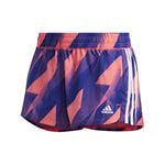 adidas Pacer 3S H2C Women's Shorts, Sigpnk/White, FR: L (Manufacturer's Size: L).