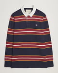 GANT Yarn Dyed Striped Heavy Rugger Evening Blue