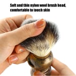 (Golden)Men Shaving Brush With Creative Skeleton Shape Handle Facial Bear