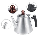 Stainless Steel Tea Kettle 1.2L Tea Pot Heat Resistant Silicone Handle Stove Top