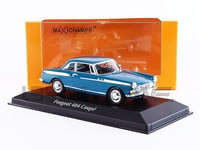 MAXICHAMPS Peugeot 404 Coupé 1/43 Bleu Voiture Miniature de Collection, 940112921, Blue