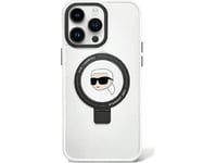 Karl Lagerfeld Karl Lagerfeld Klhmp15lhmrskhh Iphone 15 Pro 6.1" Biały/White Hardcase Ring Stand Karl Head Magsafe