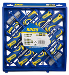 Kinzo - Kit Tournevis de Précision Magnétique - 30 pièces - Chrome-Vanadium