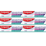 Colgate Sensitive Instant Relief Enamel Repair Toothpaste 75ml x 6