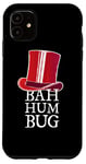 Coque pour iPhone 11 "Bah Humbug" est Humour de Scrooge Un Blague Anti Noël Drôle