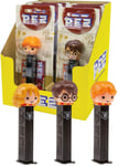 12 Harry Potter Pez-hållare med 2 Pez-paket - full kartong