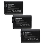 EXTENSILO 3x Batterie compatible avec Sony Alpha SLT-A33, SLT-A33L, SLT-A33Y, NEX-F3D, NEX-F3K appareil photo, reflex numérique (1050mAh, 7,4V, Li-io