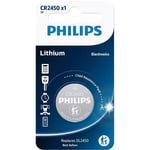 Pile CR2450 / DL2450 Philips Bouton Lithium 3V