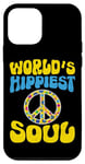 Coque pour iPhone 12 mini Guitare Hippie Meditation Freedom Wreaths