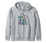 Sarcastic Little MR SMARTY PANTS Phd Graduate Teacher Smart Zip Hoodie