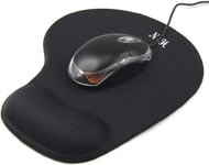 New Horrizon - Mouse Mat BLACK ANTI-SLIP COMFORT MOUSE PAD MAT WITH GEL FOAM RE