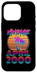 Coque pour iPhone 16 Pro 25 Years Old Retro Vintage Funny April 2000 25th Birthday