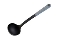 Wiltshire Diamond Handle Soup Ladle, Soup Spoon, Dimensions: 30x9x7cm, Colour: Grey