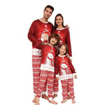 Familjematchande Pyjamas för Jul 2024 - Snögubbe & Rensa Mönster - Vuxen, Barn & Baby - Pyjamas, Sovkläder, Outfit, Pjs, Kläder för Hund Mom S