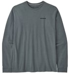 Patagonia LS P-6 Responsibili-Tee M Nouveau Green LongSleeve logo t-shirt