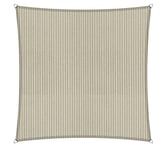 Shadow Comfort Ombre Voile écran Solaire perméable à l'eau HDPE auvent de Jardin pour Jardin extérieur Terrasse UV Bloc - Carré 3,6x3,6m - Sable Sahara