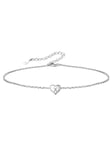 Chaine de Cheville Enfant Chaines Pied Fille Lettre X Bracelet Pied Coeur avec Pendentif Initiale X Argent Femme 925 Sterling Rolo Fine 16 cm Cadeau Adolescente Jeune Cadeau 19 ans Anniversaire