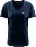 Haglöfs Women's Ridge Hike Tee Tarn Blue Solid, XL