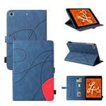 Coque Pour Tablet Ipad Mini 12345,Etui Pour Tablet Apple Ipad Mini 5 /Mini 4 /Mini 3 /Mini 2 /Mini 1 Pu Housse Flip Coque Avec Built Stand Et Magnétique Fermeture Bande,Bleu