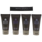 Molton Brown 4 Piece Gift Set: Coco Sandalwood Body Lotion 30ml - Ylang Ylang Body Wash 30ml - 2 x White Sandalwood Body Wash 30ml