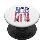 Drapeau américain Elvis Presley PopSockets PopGrip Interchangeable