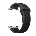 Sport loop rem För apple watch band Ultra 2 49mm 44mm 40mm 41mm 45mm 42mm 38mm Silikonarmband iwatch series 9-8-7 6 5 4 SE 64 black 38 40 41 mm M-L