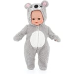 Vilac - Petit Câlin Nina Koala - Jouet en Vinyle et Tissu - Poupon avec Combinaison Koala - 36 Cm - Corps Souple pour Les Enfants - À Partir de 18 Mois